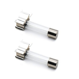 Purple-fox 14 Values 220pcs Fast-Blow Glass Fuses Assortment Kit 5x20mm 250V 0.1 0.2 0.25 0.5 1A 6x30mm 250V 1 2 3 4 5 6 7 8 10A amp Packaged in a Clear Plastic Box with 30PCS Fuse Seat