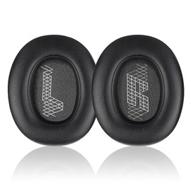 hopopower Replacement Earpads for JBL Live 650(650NC 650BTNC)/Live 660 (660NC 660BTNC)/JBL E65 E65BTNC/ Duet NC, Ear Pads Cushions with Noise Isolation Memory Foam,Soft Protein Leather (Dark Black)
