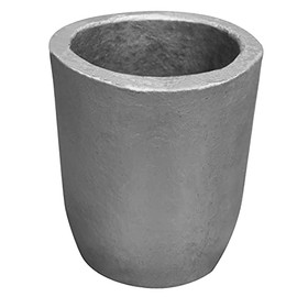 CANALHOUT Silicon Carbide Graphite Crucibles,Crucibles for Melting Metal,Withstand The High Temperature 1800℃(3272°F),Melting Casting Refining Aluminum Gold Silver Copper (2.6KG No.2)