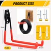 Fippy 4PCS Heavy Duty Garage Hooks for Hanging Tools, 7.5inch