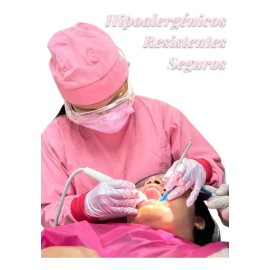 Guantes De Nitrilo Metálicos Uniseal Antideslizantes C/100pz Color Rosa Talla Chica