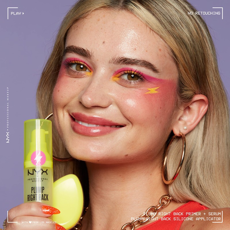 NYX Professional Makeup Plump Right Back Primer & Serum, With