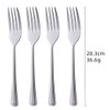 TEAHAHA 8 Piece Dinner Fork Set, Stainless Steel Fork Set，