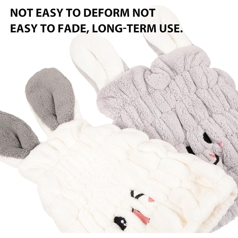 2 Piezas Gorro Secado Rápido para Niñas Toalla Absorbente de