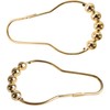 Shower Curtain Rings, 24 Pack, in Gold-Colour, Inner Diameter 2.7