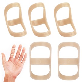 5pcs Oval Finger Splint，Finger fixation splint，Trigger Finger Splints，Waterproof Finger Protectors，Children's hammer shaped finger fixator（3,4,5,6,7 Sizes)