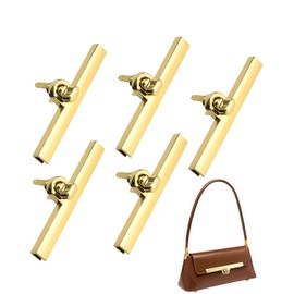 MYGLOAR 5er Pack Taschenschnallen Handtaschenschnallen Taschenschnallen Metall Taschenzubehör Schnappverschlüsse für Taschenzubehör Verschlüsse Taschen DIY Basteln (Hellgold)