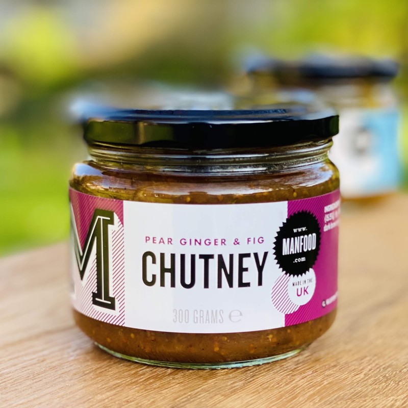 Manfood - Pear, Fig & Cardamom Chutney 300g