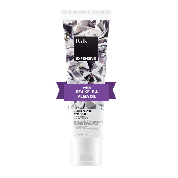 IGK IGK EXPENSIVE Clear Gloss Top Coat | Shine +