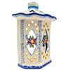 Generic Portuguese Pottery Hand Painted Alcobaça Ceramic Wall Lantern (Large)
