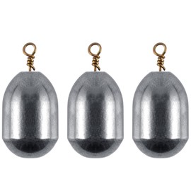 Alownder Bulk of Steel Fishing Weight 7g Iron Fishing Sinker in 7 Sizes with Brass Swivels Terminal Tackle Sea Fishing Tackle Accessories Ideal for Casting and Drop-Shot in Saltwater Freshwater