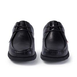 Kickers Kickers Fragma Mens Black Leather Lace Up Shoe - Size 7 UK - Black