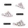 Hilitchi 510pcs M3 M4 M5 Stainless Steel Hex Socket Head