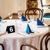 Restaurant Table Numbers 1-25, Double Side Plastic Table Number,Acrylic Tent