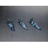 Unmarked Glass Slug, Black and Blue