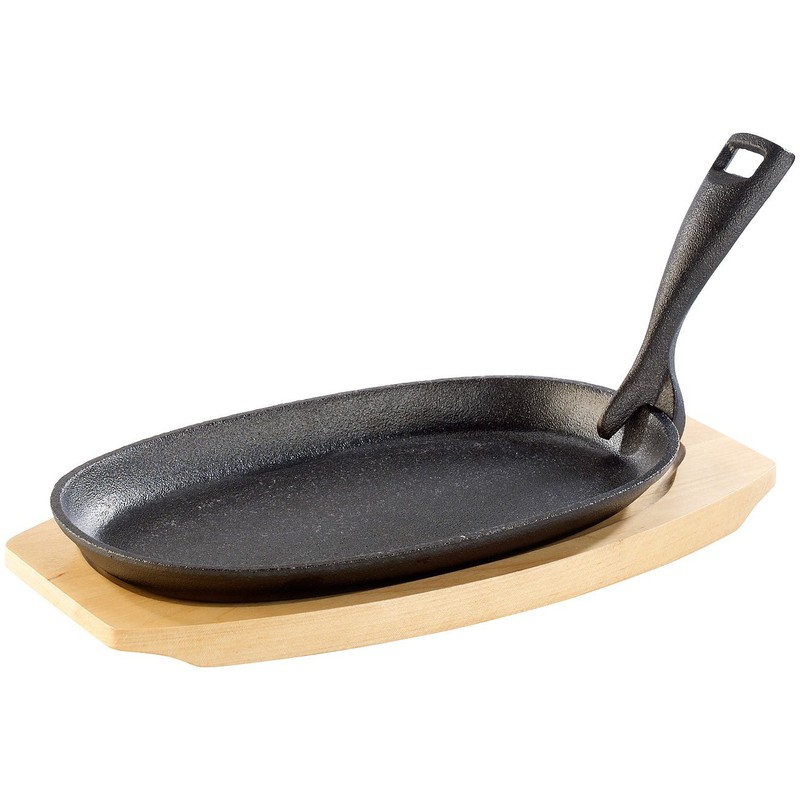Tornwald-Schmiede 2 Professional Cast Iron Serving Pans with Saucer, 24