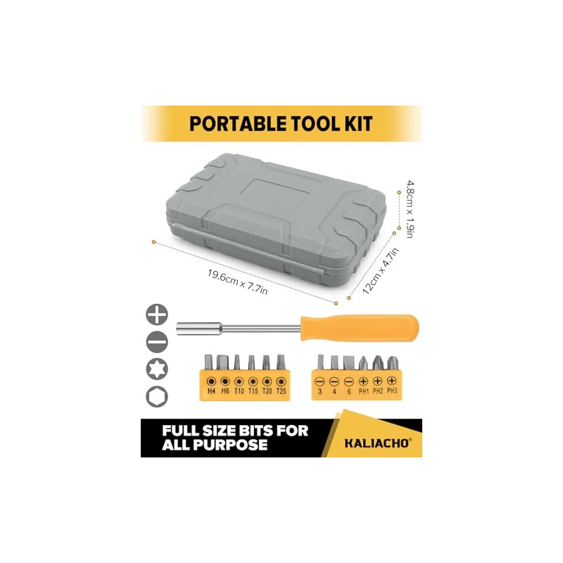 24pcs Home DIY Tool Kit for Household, Office & Garage