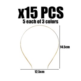 15 Pieces Of Metal Headband, Creative And Simple, Women'S Fashion Hair Accessories, Hairstyle Decoration, Diy Jewelry Accessories Headband.