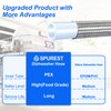 Dishwasher Installation Kit - 6 FT Stainless Steel Dishwasher Hose