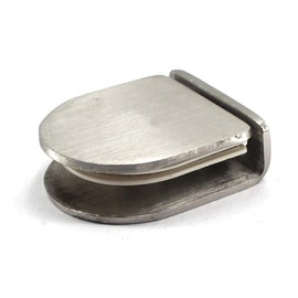 Glass Clamp Bracket 8-12mm Stainless Steel Glass Shelf Clips Wall Mounted Glass Shelf Support Shelf Bracket (Pakc of 4)
