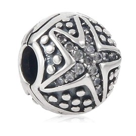 Starfish Clips/Lock Stopper/Spacer Charm Summer Beach Clip Bead Fit DIY Ocean Style Bracelet