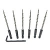 FTG USA Replacement Tapered Countersink Drill Bit Set 6 Pc