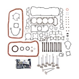 Domestic Gaskets DG-8614980028 Full Gasket Set Intake Exhaust Valves Compatible With/Replacement For 89-90 Nissan D21 240SX 2.4 SOHC KA24E
