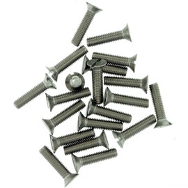 M2.5 (2.5mm x 6mm) Slot Countersunk Machine Screw (Bolt) - Stainless Steel (A2) (Pack of 20)