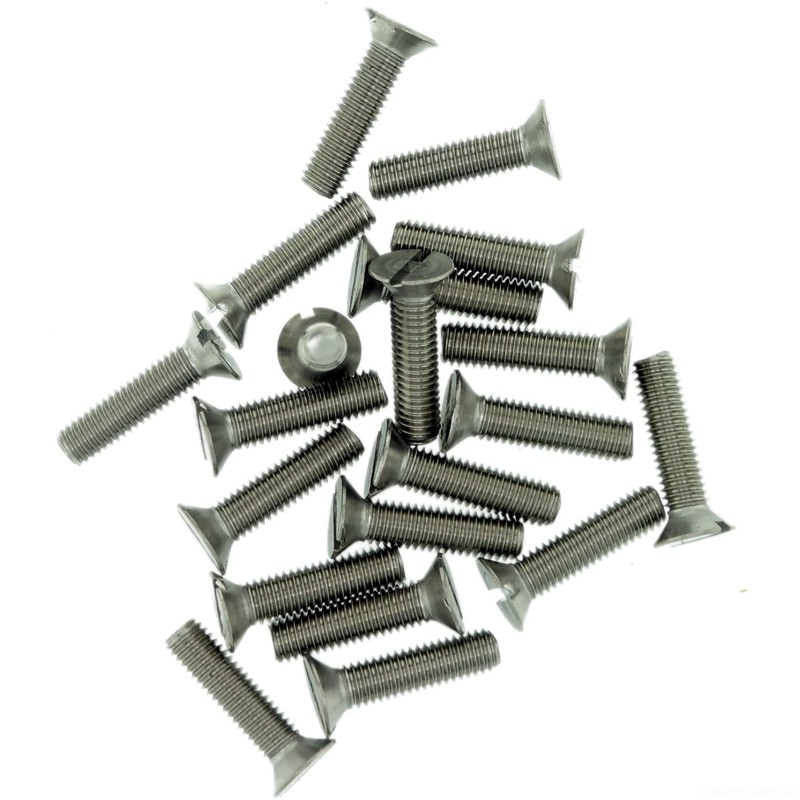 M2.5 (2.5mm x 6mm) Slot Countersunk Machine Screw (Bolt) -
