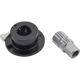 5-bolt Black Quick Release Steering Wheel Hub Splined, 5/8" shaft