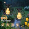 2 Pack Solar Light Replacement Top with Bulb, Waterproof Solar