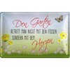 Geschenkeparadies 24 Tin Sign with German language text: Den Garten