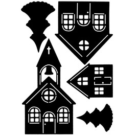 Ideen mit Herz Cutting Dies | Village with Church | Pack of 5