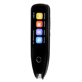 Zyyini Language Translator, Smart Scan Reader Pen Online Offline Voice Translation Device Support 134 Language, with BT and, Photo Scanning Translation, 1GB and 8GB Memory (Black)