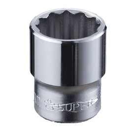 スーパーツール ソケットレンチ用ソケット 12角 NHS424 差込角:12.7×対辺:24mm