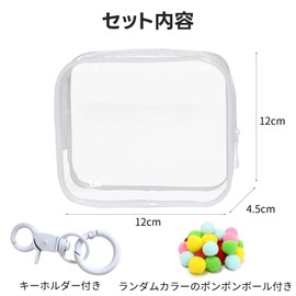 Town Wave Plush Case, Carrying Bag, Sewn Pouch, Decorative, Outing, Showing Bag, Clear Bag, Double-Sided Transparent, Dustproof, Outing, Painful Bag, For Stuffed Toys, Pushing Activity, Includes Pom