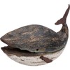 Primitives by Kathy Medium Blue Whale Home Décor Sitter