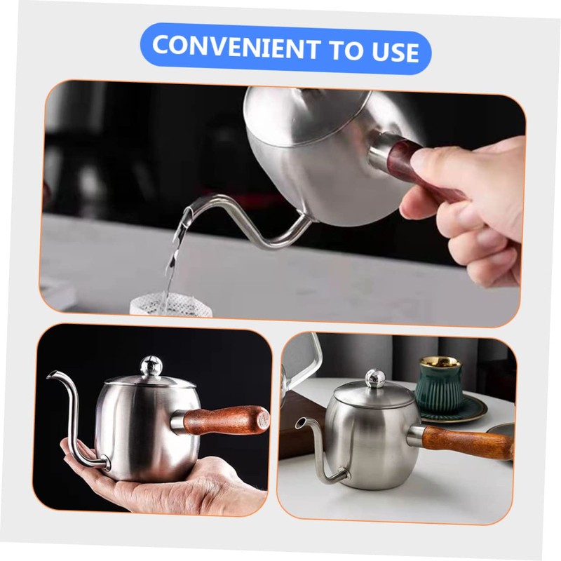 NOLITOY Coffee Kettle with Handle Gooseneck Pouring Design for Precise