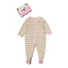 Vitamins Baby 2-Piece Footed Coverall Set Owl (9M, Pink)