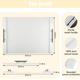 Nalvyue Gas Stove Top Covers - Noodle Board Stovetop Cover for Gas Burners & Electric Stove (White)