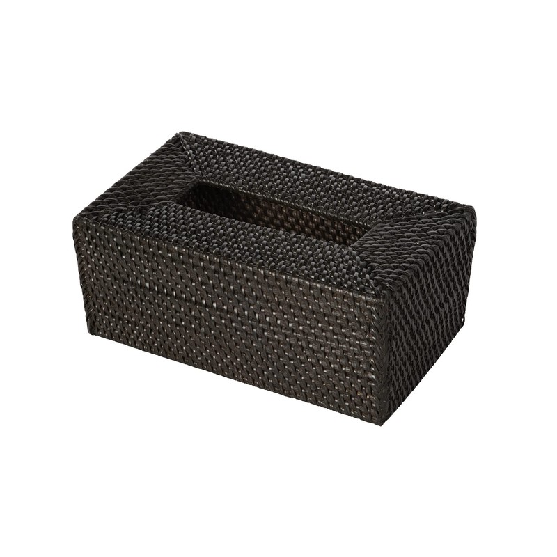 Kouboo Loma Rectangular Rattan Tissue Box Cover (Espresso)