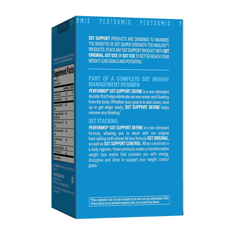 PERFORMIX SST Support Define Non-Simulant Diuretic - 60 Veggie Capsules