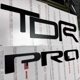 Advanced Trims MATTE BLACK Tailgate Letters for TACOMA TRD Pro 2022 2023 2024 2025