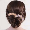 Pearl Rhinestones Hair Accessories Flower Rhinestones Hair Combs Stunning Hair