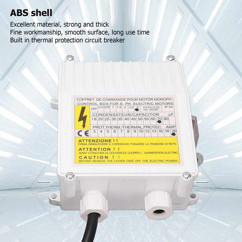 Deep Well Pump Control Box Household 3.0HP Submersible Switch Controller