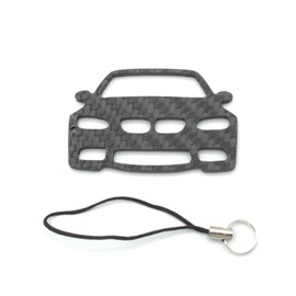BlackStuff Carbon Fibre Keyring Lanyard Compatible with M3 E90 E91 E92 E93 CF-149 Black S, Black, S, black