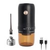 ELMWAY Electric Burr Coffee Grinder, Small Electric Rechargeable Mini Coffee