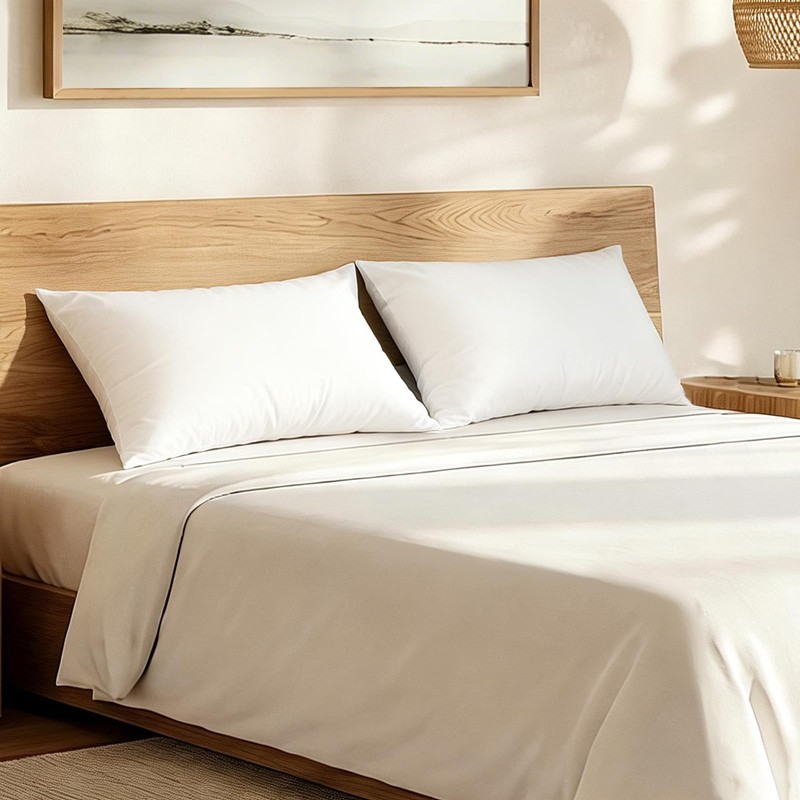 Lirex 2 Pack Pillow Cases, 100% Cotton Breathable Pillowcases, 20"X