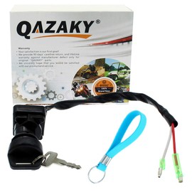 QAZAKY Ignition Key Switch Replacement for Kawasaki ATV KLF220 KLF250 KLF300 KVF300 KEF300A KEF300B KLF400 KVF400 Bayou Lakota Prairie 220 250 300 400 KLF220A KLF250A KVF300A KVF300B KLF300B KLF300C