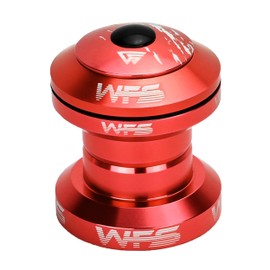 WFS NV.28 1 Inch CNC Alloy Threadless Headset with Top Cap, Red, HS02ZQRED